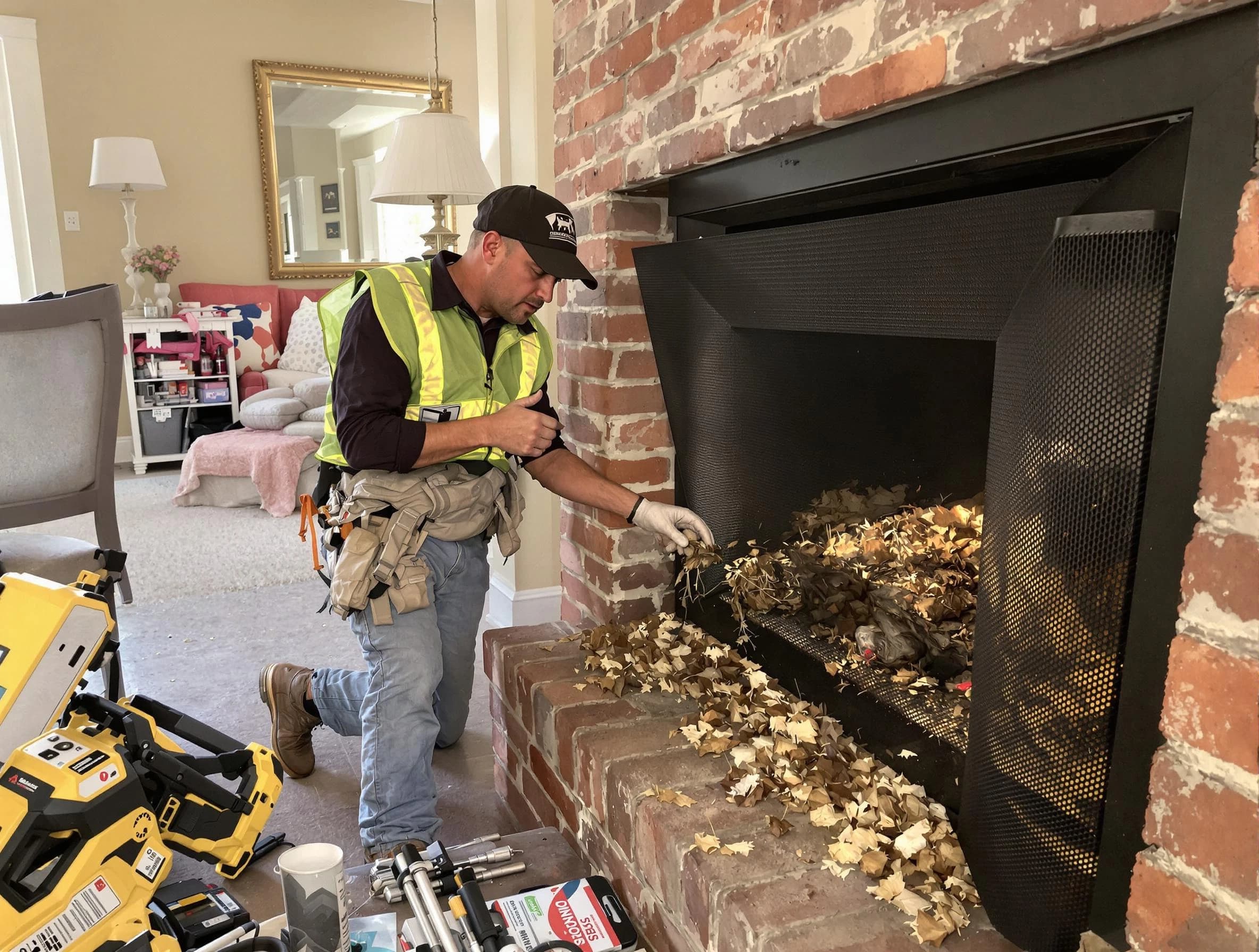 Safe screening installation by Bridgewater Chimney Sweep in Bridgewater, NJ