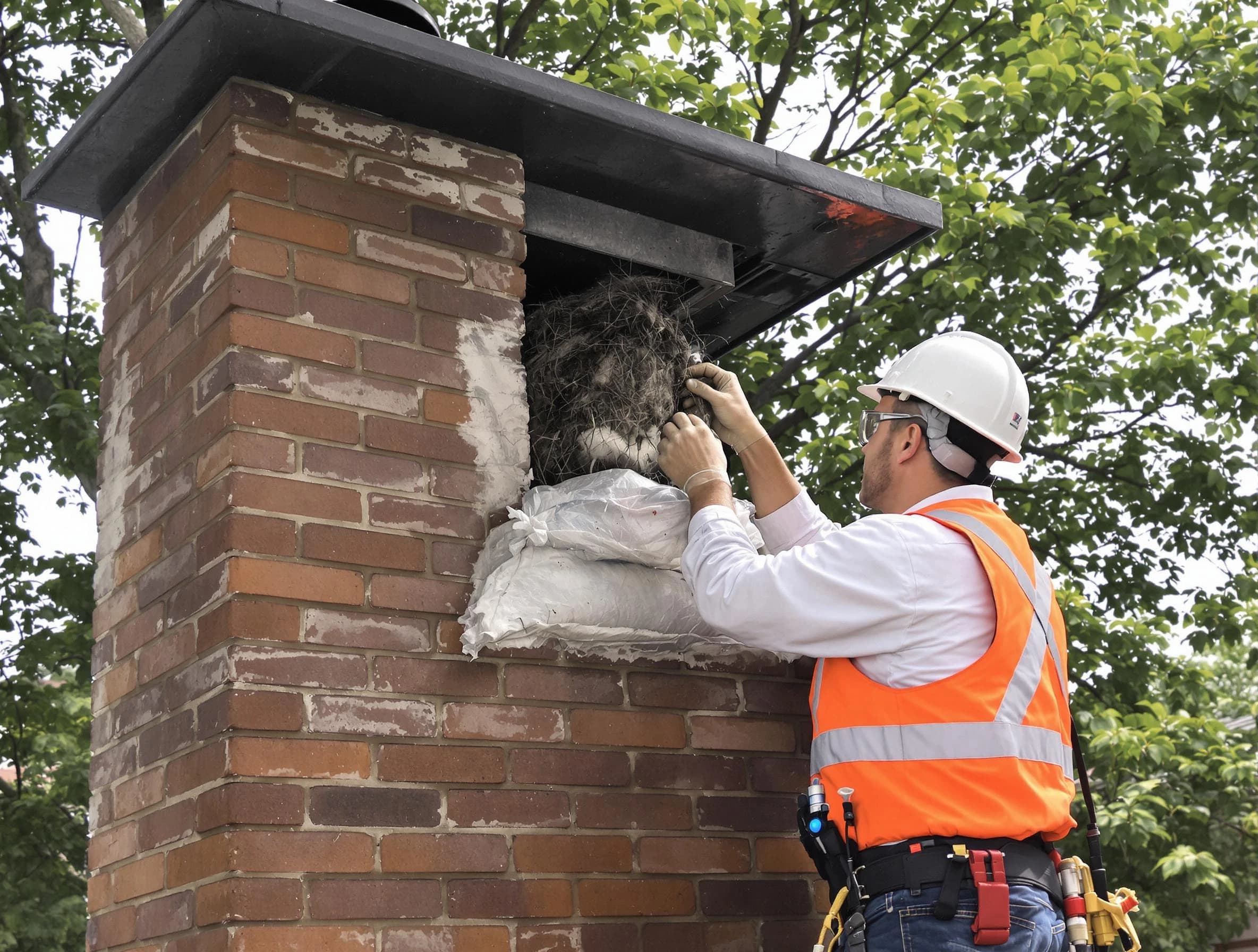 Humane removal of debris and animals by Bridgewater Chimney Sweep in Bridgewater, NJ