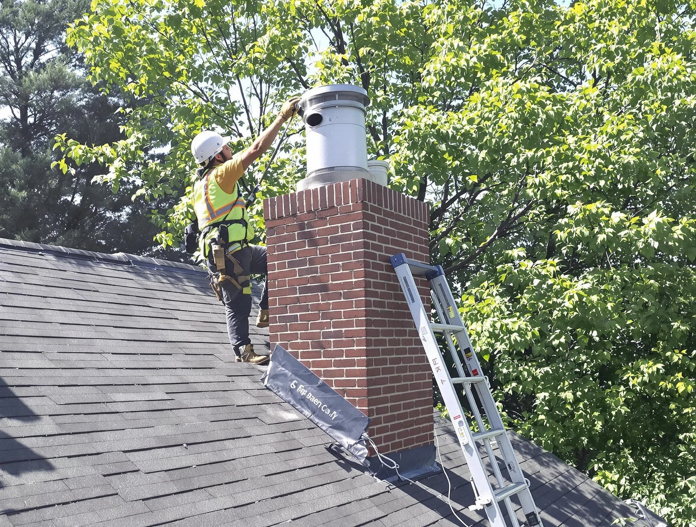 Chimney liner inspection by Bridgewater Chimney Sweep in Bridgewater, NJ